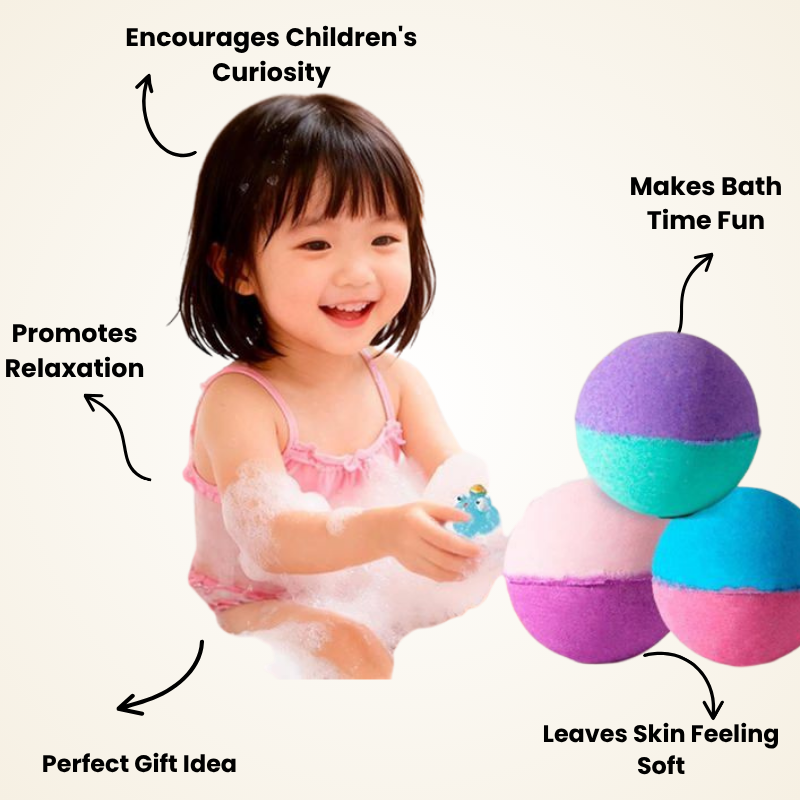 Kids' Bath Bombs with Surprises – Ocean Plouf Baby™